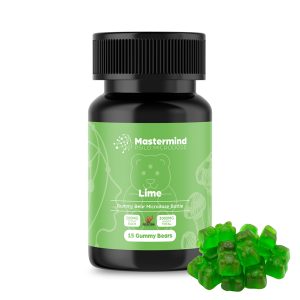 Mastermind Psilo Magic Mushroom Gummy Bear Microdose – 3000MG – Lime