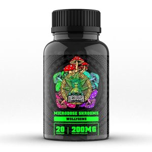 Magic Mushroom Microdose Capsules | Wollygong 200mg | 20 Capsules | Medusa Extracts
