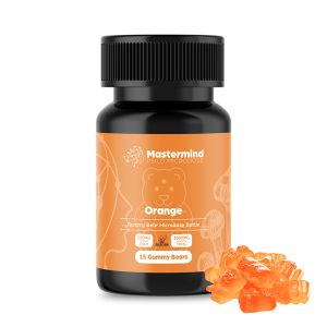 Mastermind Psilo Magic Mushroom Gummy Bear Microdose – 3000MG – Orange