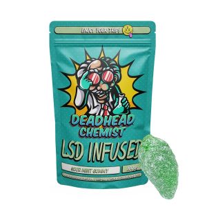 LSD Edible 100ug Sour Mint Gummy Deadhead Chemist